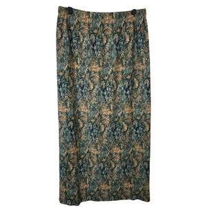 Metropolitan New York Pleated Floral Maxi Skirt Women's Size‎ M